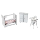 Mini chaise de siège et ornement d'armoire - avec ces miniatures de meubles de poupée, les maisons de poupées seront pleines d'atmosphères de vie vives et attrayantes, modèles de meubles décoratifs en bois