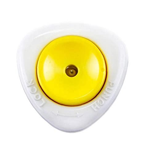 NIDONE Oeuf punch percer percer oeuf trous perchon pioche outil de cuisine semi-automatique avec verrou de sécurité blanc jaune