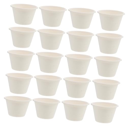 DECOMELODY 50 Pcs vaso de hielo vasos de gelatina con hielo crema contenedor de helado llevar Envases de postres de pulpa de pulpa de fruta vasos de papel para fiestas