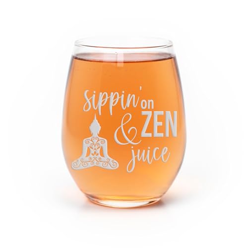 Zen & Juice Yoga Stemless Wine Glass