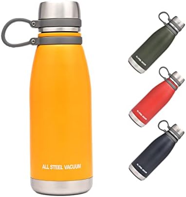 LJNYIE Metal Water Bottles Insulated 22/28/37oz Stainless Steel 18/10 Vacuum Reusable Simply Modern Flask for Sports Boys Girls Flask Travel Gym Bike Water Bottles with Filter Handle