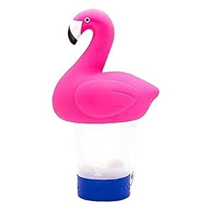 Sanfiyya Drijvende Pool Chloor Dispenser Automatische Tablet Chemische Houder Flamingo Decoratie