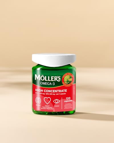 Moller’s ® | High Concentrate | Omega-3 | Premium-Fischöl | Hochdosiert bis zu 3360 mg EPA+DHA pro Tagesdosis | in Triglyceridform… – Ansicht 6