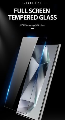 Image of Mr.Shield Top-Notch HD+ Tempered Glass Screen Protector Guard Designed for Samsung Galaxy S24 Ultra (6.9 Inch), 9H Hardness, Military Grade Protection, Easy Installation kit