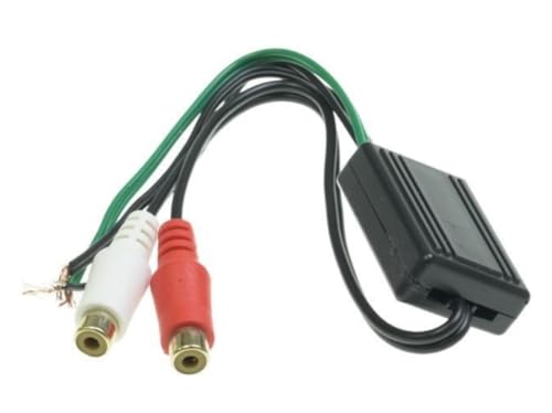 Xtenzi Speaker to RCA Line Output Converter in/Out High/Low 2 Channel Adapter