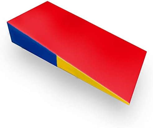 Incline Gymnastics Mat - Tumbling Wedge Ramp - Foldable Exercise Mat for Kids - Perfect for Gymnastics Training, Tumbling Practice & Home Workouts