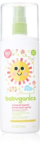 Babyganics Mineral Based Sunscreen Spray - SPF 50+ - Fragrance Free - 6.0 oz