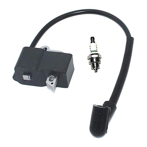Ignition Coil Module Spark Plug BM6A For Husqvarna 124 125 128 545046701 545046702 MB-45 MBU-7