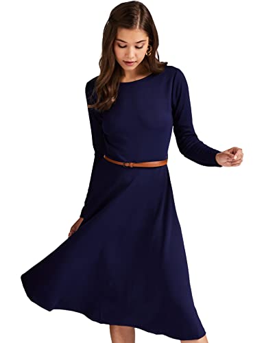 Pink Belted Midi Dress(MOAW18D30 