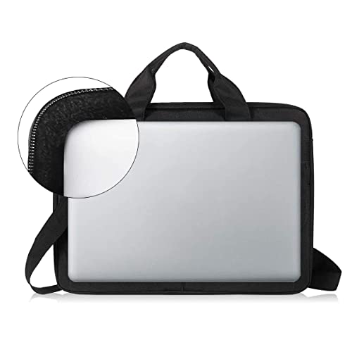 LANDICI Laptop Bag Carrying Case 15.6 Inch with Shoulder Strap, Slim Waterproof Computer Sleeve Cover Compatible with MacBook Pro 15/16, 15-16 Inch HP Acer Dell Lenovo ASUS Laptop, Black3