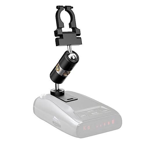 SDSACZMU Radar Detector Mount,Rearview Mirror Rod Aluminum Radar Bracket (for Uniden Radar Detector Series)