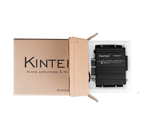 Kinter K2020A+ Limited Edition Original Tripath Ta2020-020 Class-T Hi-Fi Audio Mini Amplifier With 12V 5A Power Supply Black #TOP4
