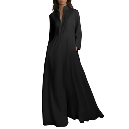 Vestido de playa transpirable con protección UV 50 de mujer en color liso