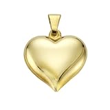 Breite in mm: 14mm Fascination by Ellen K. Damen Anhänger 8 Karat 333 Gold weiß Herz 15 mm 371340594