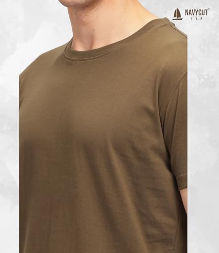 Image of Men T Shirt Cotton Round Neck | Solid Cotton Tee Half Sleeve | Breathable Casual T Shirt for Men | Stylish Round Neck Casual Wear | 12 Colors
