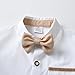 Boarnseorl Baby Boys Shorts Sets,Infant Gentleman Outfits,Shirt + Shorts + Bow Tie + Suspenders,6-9M