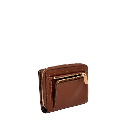 Image of Fossil Women's Logan RFID-Blocking Leather Mini Multifunction Bifold Wallet