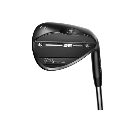 Cobra Golf 2022 King Snake Bite Wedge Black QPQ (Men's, Right Hand, KBS Hi Rev 2.0 125, Wedge Flex, Wide Low Grind, 58)