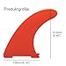 Anfyko Paddleboard Fin Replacement - Quick Install, Enhanced Nylon Fiberglass, Classic Curved Design - Center Fin for Inflatable SUP Stand Up Paddle Board (1P Orange)