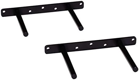 DAKODA LOVE 8" Floating Shelf Brackets (Set of 2), for 10" to 16" Shelves, Made in USA, Uni-Bracket Blind Shelf Supports (8.625" Long)