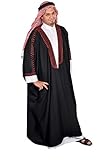 Orientalische Herren-Kleidung für Männer mit Stil - Kostüm Araber Karnevalskostüm Ölscheich Scheich-Kostüm Araber-Kostüm Araberkostüm Scheichkostüm Fasching AraberKostüm Wüstenprinz arabische Kleidung Faschingskostüm- Scheich Scheichkostüm-Karneval Orient Herrenkostüm-Scheich Saudi Arabischer Scheich