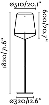 FARO Barcelona Faro Stood - 1 Light Vloerlamp Zwart, Hout, E27 photo 3