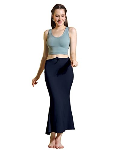Image of Amazon Brand - Anarva Women Cotton Blended Saree Shapewear Regular Petticoat Skirt For Saree