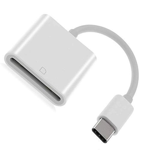 USB Type C Card Reader, USB C Computer Camera Reader Adapter, White, Upgraded Version 3.0
