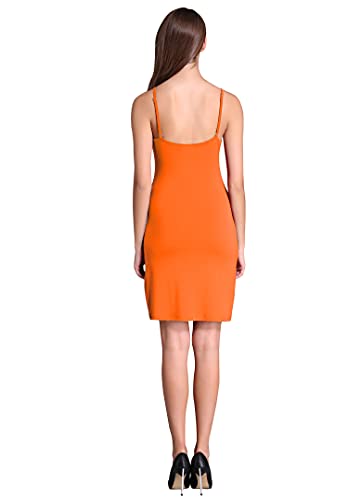 Image of Coreal Women's Modal Spaghetti Strap Slip Under Dress Stretchy Layering