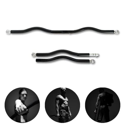 PAKAMA - Mobile SZ-Stange für Widerstandsbänder & Resistance Bands - Fitness-Bar für Home Workout & Krafttraining Zuhause - Smarte Hantel für Kniebeugen, Kreuzheben & Bankdrücken