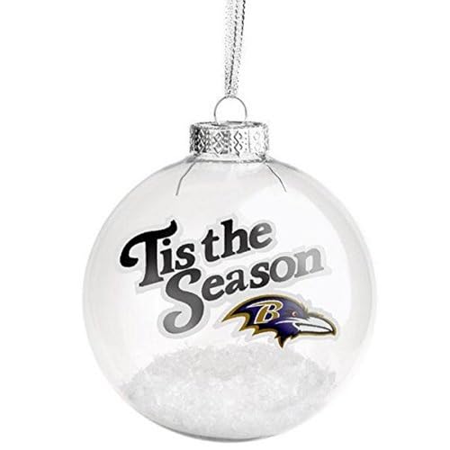 FOCO Baltimore Ravens Tis The Season - Adorno de Bola de Cristal