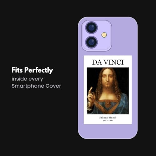 Image of Leonardo Da Vinci Poster | Leonardo Da Vinci Paintings Polaroids | Aesthetic 15 Mini Posters (8.6 x 6 cm) | Posters of Da Vinci's Mona Lisa, Lady with an Ermine, Vitruvian Man and more | Da Vinci Poster