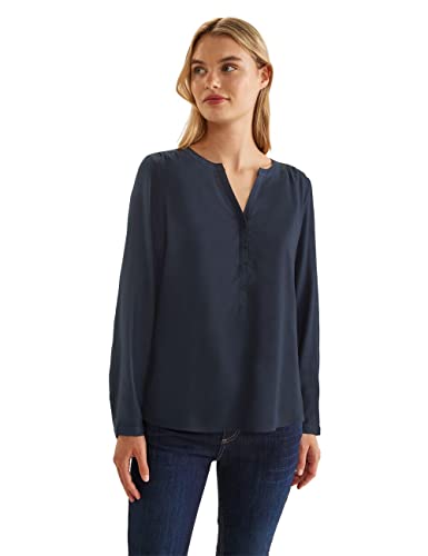 Street One Damen Style Bamika Bluse, Dark Blue, 40 EU