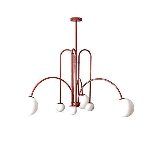 Lustre G9 rouge pour salle à manger : créez une ambiance chaleureuse du milieu du siècle