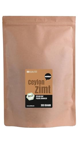 Wohltuer BIO Ceylon Zimt gemahlen – Zimtpulver I Mit wenig Cumarin I 100% reines Naturprodukt (300...