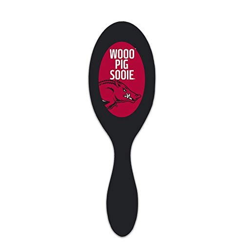 Worthy Promotional NCAA Arkansas Razorbacks Salon Style Hair Brush with Ball Tipped Bristles