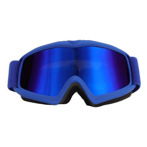 JEOZBM Kids Ski Goggles, HD Coating Lens Snow Snowboard Goggles, Windproof Over Glasses Snow Ski Climbing Glasses for Skiing Riding(20cm-Blue)
