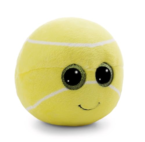 GLUBSCHIS 63030 - Pelota de Tenis Dennis, Peluche Suave con Forma de Pelota de Tenis, 13 cm, Amarillo, Peluche tierno para abrazar y Jugar, para niños y Adultos, para Regalar