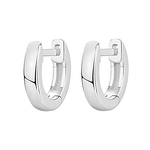 Image of PAVOI 14K Gold Plated Chunky Huggies Earrings for Women - 925 Sterling Silver Posts Small Gold Huggie Hoop Earrings - Ultra Thick Hoops Trendy Jewelry