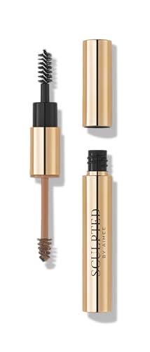 Image of EasyBrow Auburn from Sculpted by Aimee - Travel-Friendly, Double-Ended, Vegan 2-in-1 Tinted Fibre or Clear Eyebrow Gel with Spoolie