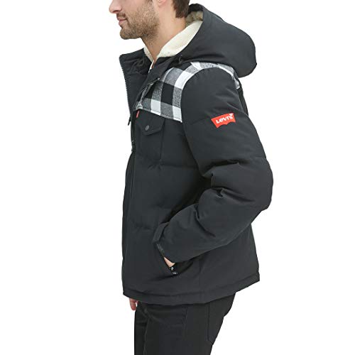 Image of Levi's Men's Performance Hooded Puffer Trucker Jacket (Regular & Big & Tall Sizes)