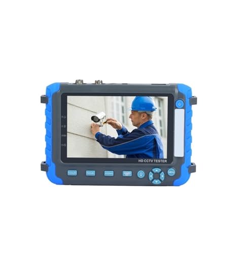 Probador de CCTV 8MP AHD TVI CVI con monitor de vídeo para cámara coaxial