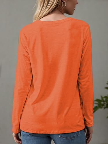 Women's I'm Fine Everything is Fine T-Shirts Long Sleeve Sayings Loose Fit Casual Cute Cat Graphic Crew Neck Tee Blouse Tops2