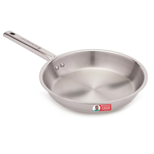 Wonderchef Stella Triply Stainless Steel Fry Pan | 24 cm, 1.7 lit...