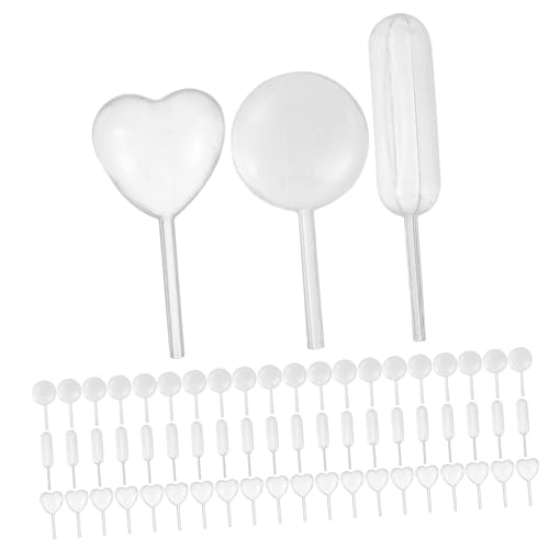 CHILDWEET 150 Pcs Pasteur Pipette Rectangular Shaped Pipettes For Pipettes Cupcake Infuser Tubes Small Pipettes Liquid Infuser Tube Round Shaped Pipettes Heart Pipettes Pp