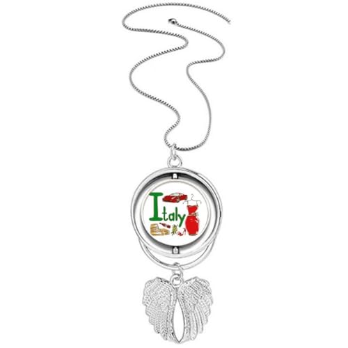 Collier ailes d'ange symbole italien au design raffiné et finitions prestige