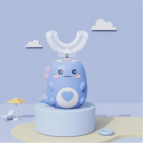 Brosse à dents électrique U enfants silicone technologie sonique douce