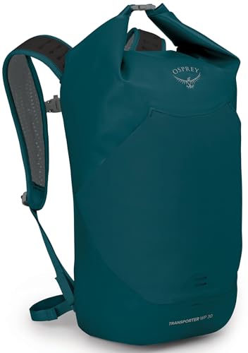 Osprey Transporter 30L Roll Top Waterproof Laptop Backpack, Night Jungle Blue