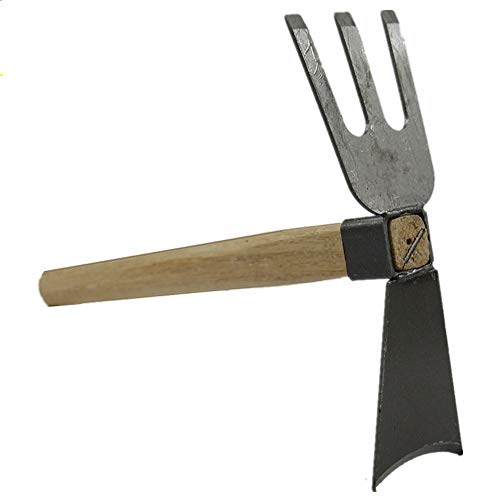 DOUYA Pequeña azada Herramienta agrícola reclamo erial Exterior de Doble Uso horticultura Herramientas Agrícolas de los Hogares Flor escarda artefacto Excavadora rastrillo