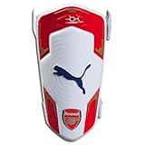 PolarGuard PUMA Arsenal Evopower 5 Protège-tibias (L, blanc/rouge/doré)
